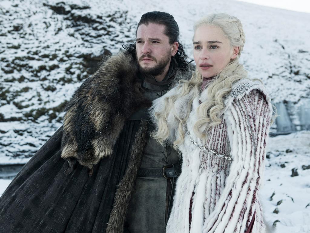 Jon Snow and Daenerys Targaryen are among those who fans expect will remain among the living. Picture: Helen Sloan/HBO