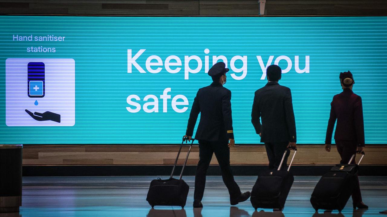 International aircrew will only be able to quarantine at two locations in Sydney, monitored by NSW Police, under rule changes. Picture: David Gray/AFP