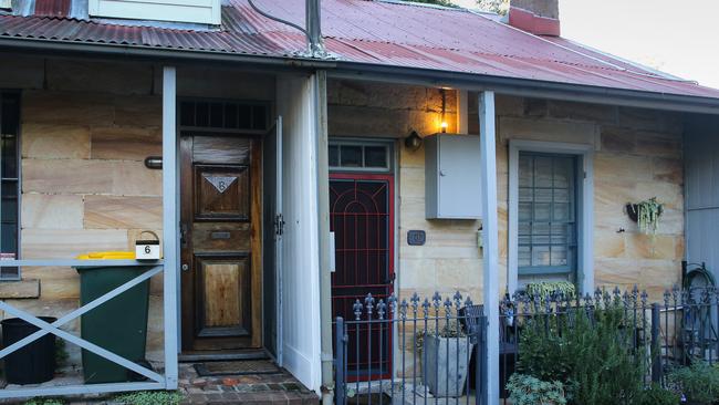 The home of missing police officer and former partner of Jessie Baird, Beau Lamarre who lives with this parents on Waite Ave in Balmain in Sydney. Picture: NCA NewsWire / Gaye Gerard