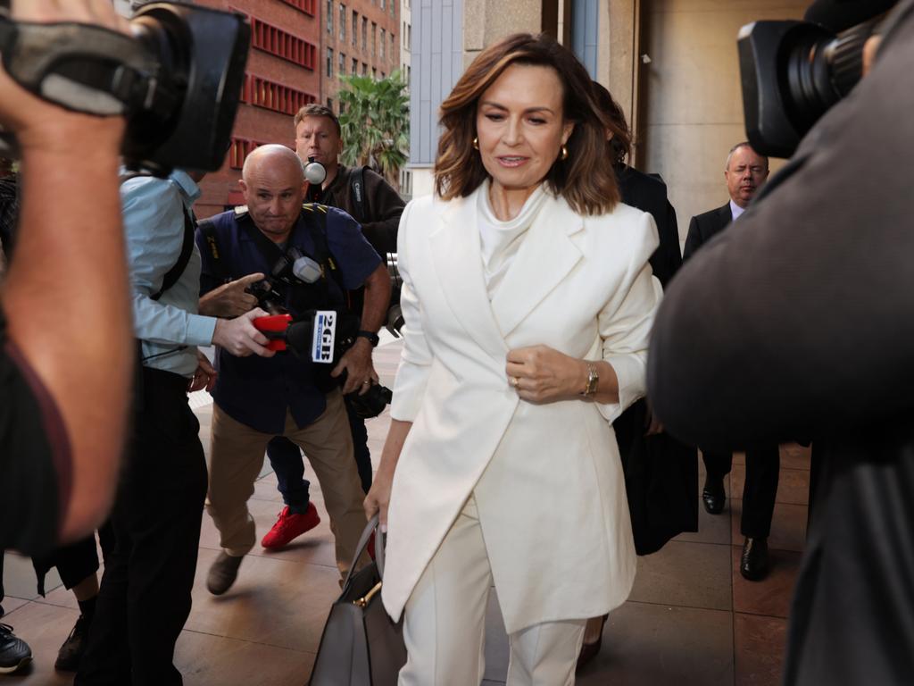 News.com.au understands Ms Wilkinson’s words outside court were sanctioned by Ten’s legal representatives involved in the defence of Mr Lehrmann’s lawsuit. Picture: NCA NewsWire / Jane Dempster