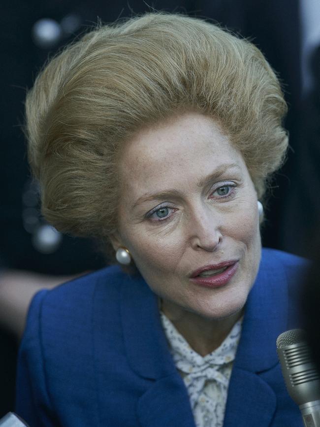 She played British as Margaret Thatcher in The Crown …