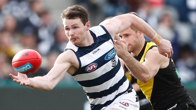 Patrick Dangerfield is the standout fourth-quarter player. Picture: Getty Images