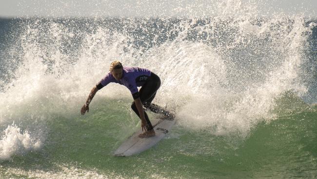 Micah Margieson from Kingscliff competes at the Australian Boardriders Battle northern NSW regional qualifier on Saturday, November 29, 2020. Picture: Ethan Smith / Surfing NSW