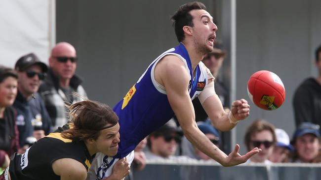 Sunbury and Bacchus Marsh do battle in last year’s Ballarat FL decider. Picture: David Crosling