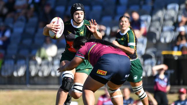 Queensland Premier Women's rugby action between UQ and Wests Saturday June 17, 2023. Picture, John Gass