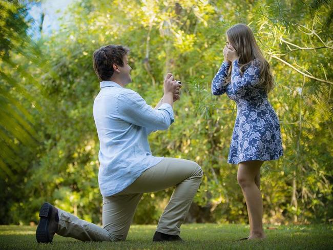 Bindi Irwin said the proposal photos were “the most beautiful surprise”. Picture: Robert Irwin/@robertirwinphotography