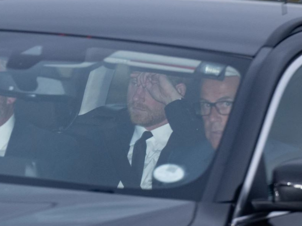 Prince Harry was seen arriving by himself at Balmoral. Picture: Michal Wachucik/Abermedia/Australscope