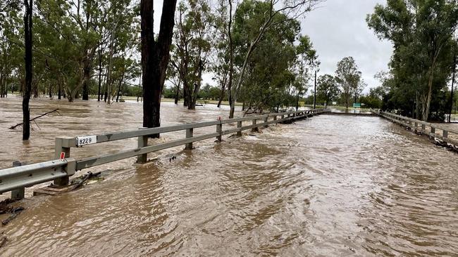 The bridge over Retreat Creek, Sapphire, has been closed following major rainfall on March 17.