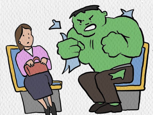 Don't Hulk-out over train delays.