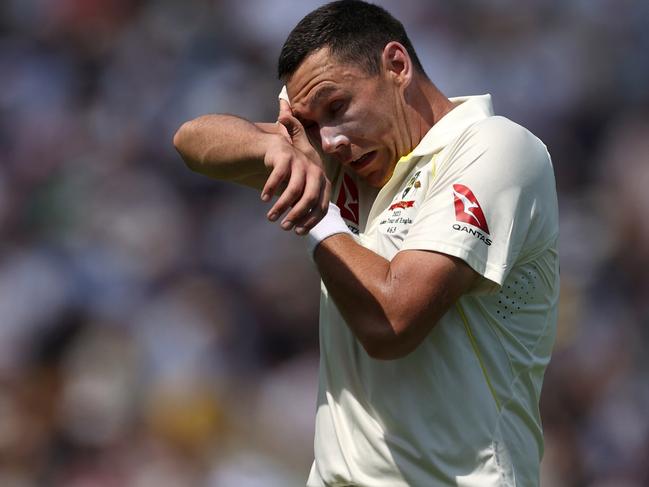 England’s batters went after Scott Boland in the first Test. Picture: Ryan Pierse/Getty Images