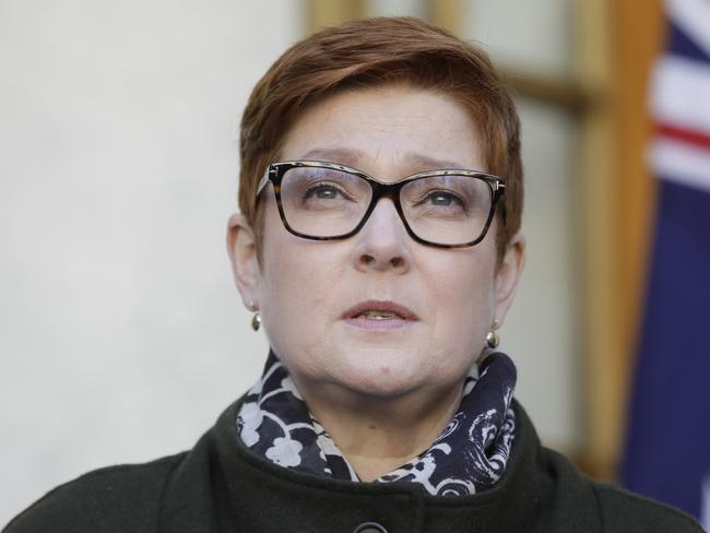 Foreign Minister Marise Payne. Picture: Sean Davey