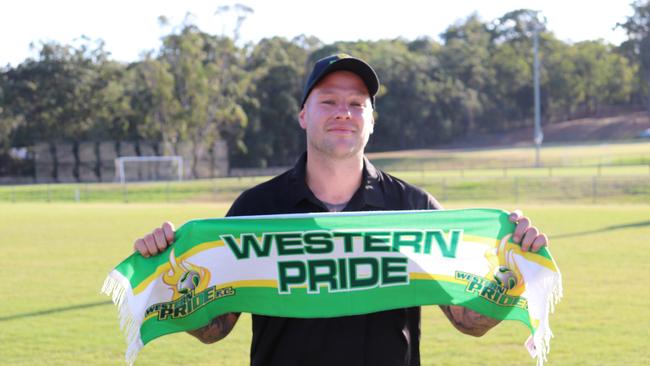 Western Pride coach Trent Gregson getting behind the team when he signed on.