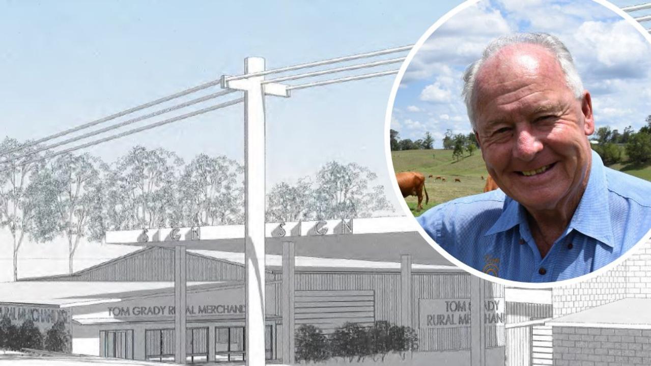 Long-time businessman Tom Grady wants to expand his Tozer St rural merchandising shop.