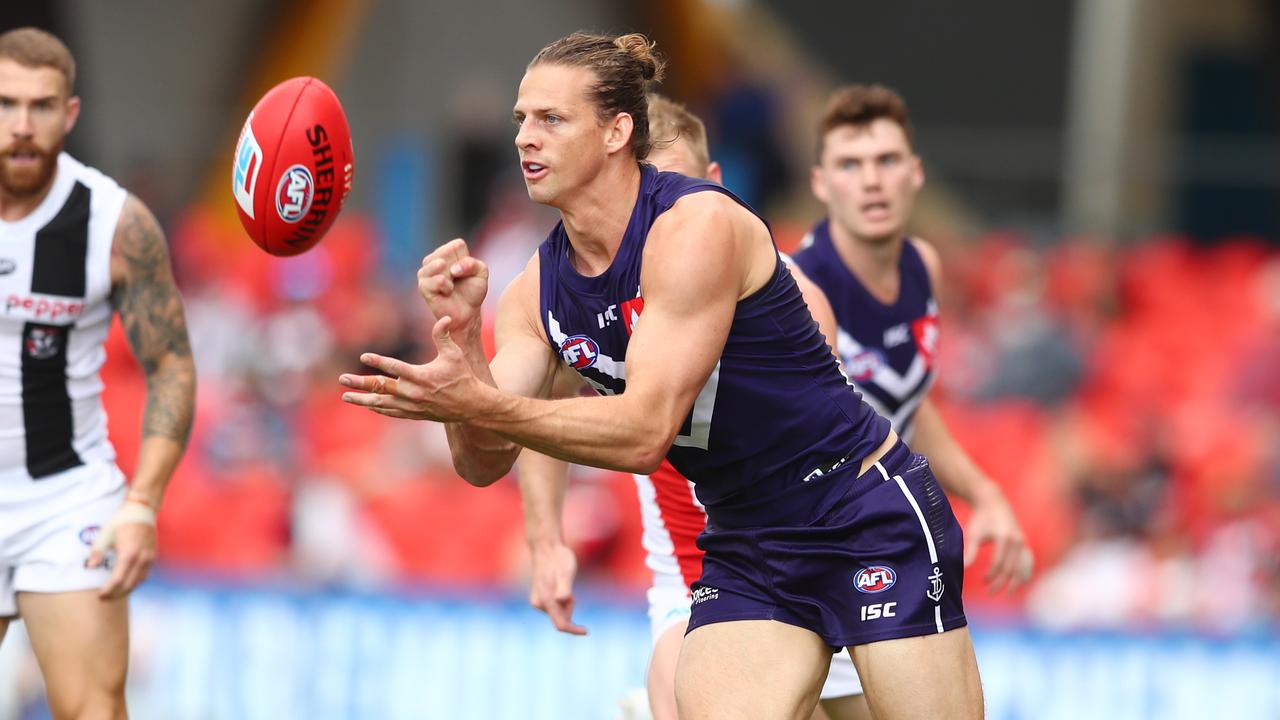 Should Fremantle consider trading Nat Fyfe? Picture: Chris Hyde