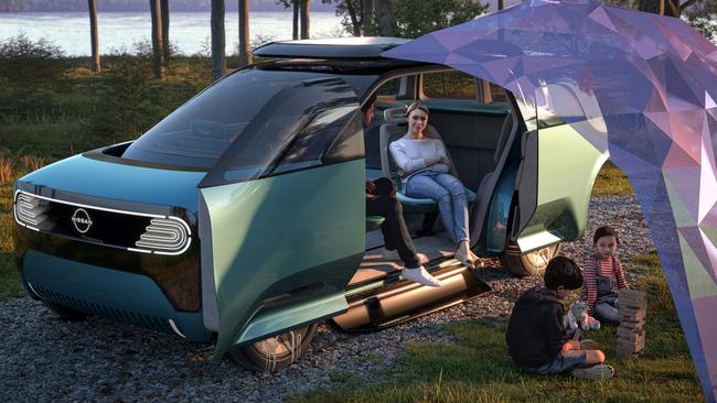 The Nissan Hang-Out concept is designed to be like a living room on wheels.