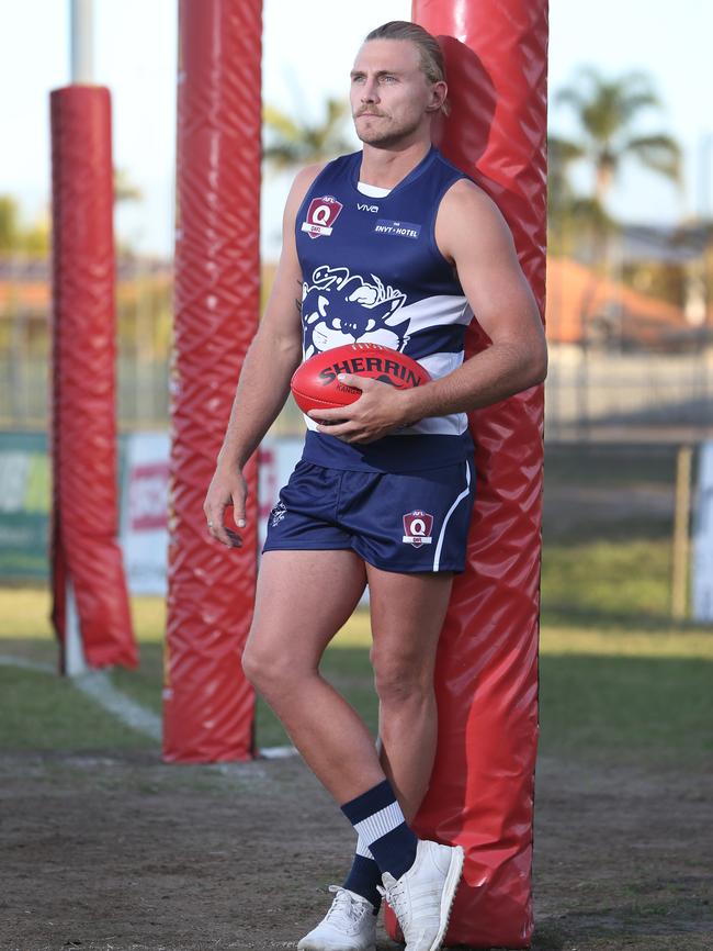 Broadbeach forward Matthew Fowler finished with three goals. Picture: Glenn Hampson