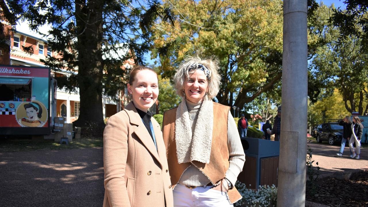 Much loved Grammer staffers Abby Hosking and Jo Capp at Grammar Downlands Day, Saturday, August 19, 2023. Picture: Peta McEachern