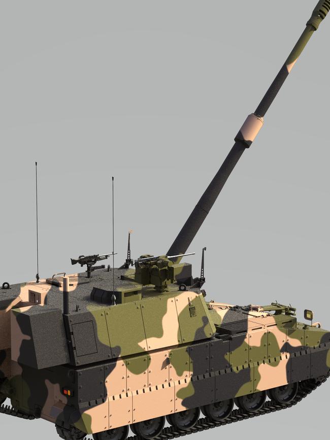 Hanwha's AS9 howitzer. Picture: Hanwha Defense Australia