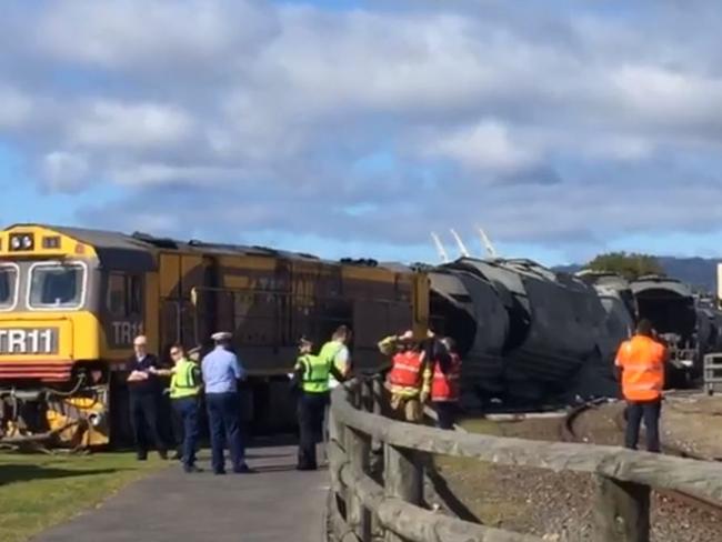 Nairne crash: Driver escapes injury in freight train crash