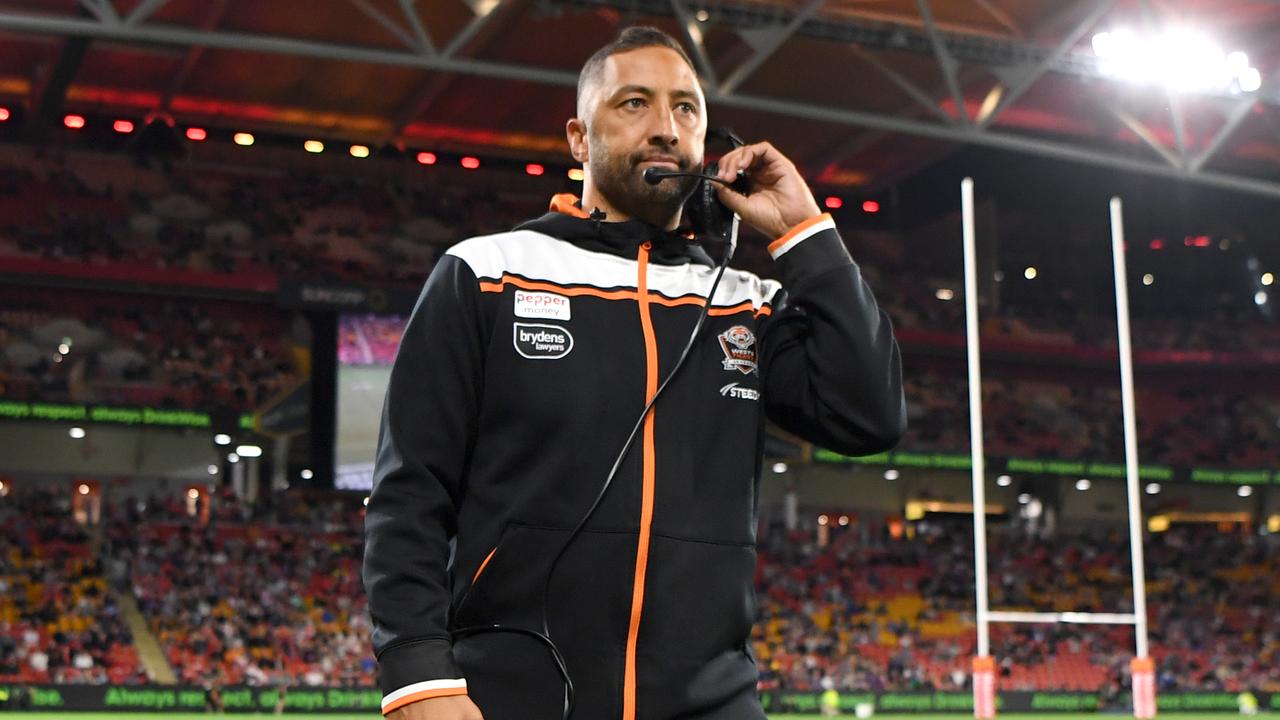 NRL 2024 RD11 Wests Tigers v Dolphins - Benji Marshall Coach NRL PHOTOS