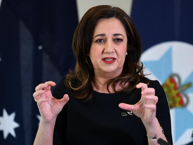 BRISBANE, AUSTRALIA - NewsWire Photos - AUGUST, 25, 2021Queensland Premier Annastacia Palaszczuk speaks during a press conference to provide a COVID-19 update.Picture: NCA NewsWire / Dan Peled