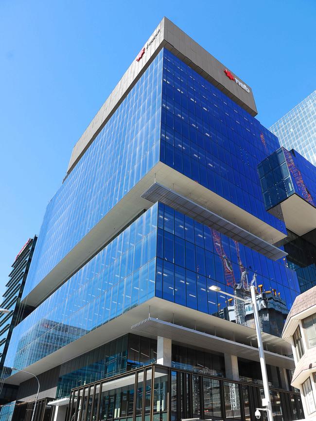 NAB headquarters, as viewed from Macquarie St in April, is one of the major tenants to occupy the redevelopment and is at 3 Parramatta Square. Picture: Angelo Velardo