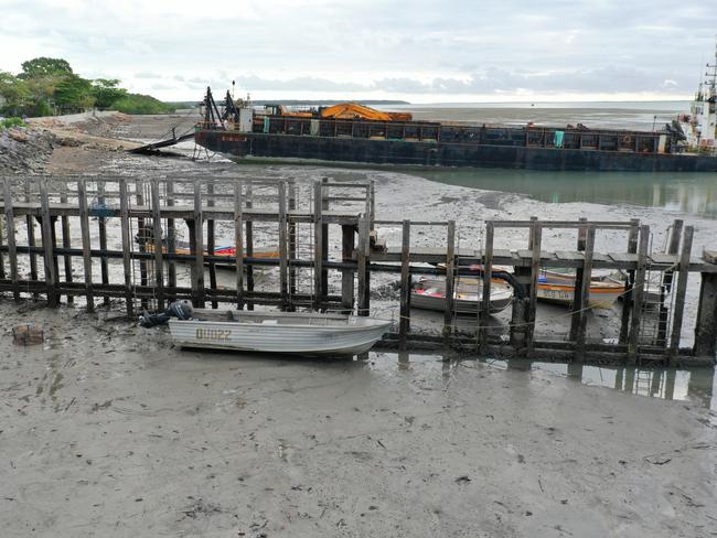 Existing run down jetty structure in Torres Strait. Photo: Supplied