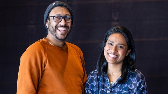 Mahabharata's Ravi Jain (director) and (associate director) Miriam Fernandes. Picture: David Cooper.