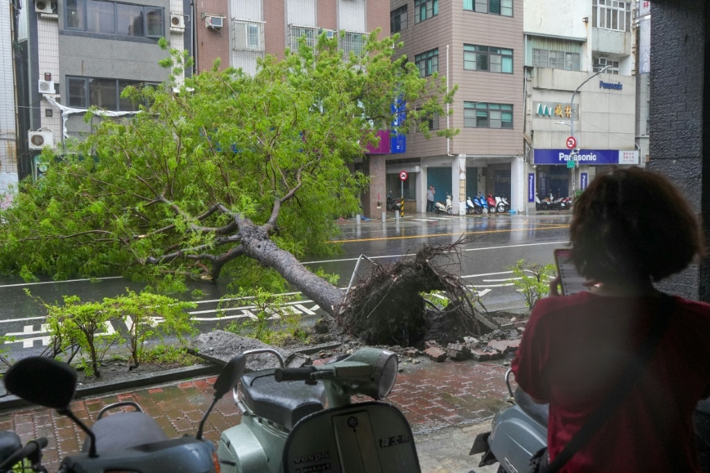 Taiwan shuts down for second day as Typhoon Krathon makes landfall