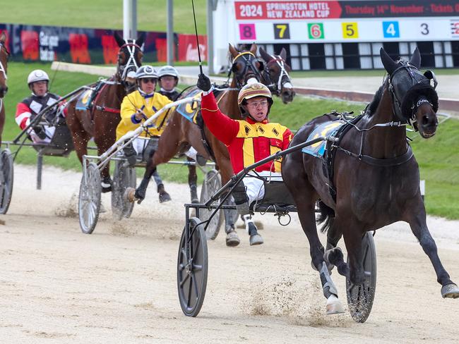 Keayang Zahara shows her class in her dominant victory in The Ascent at Addington. Picture: HRNZ