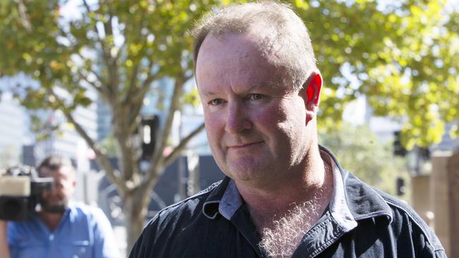 Angus Vandepeer leaves the Magistrates Court after an inquest into the death of his brother Lennel Vandepeer, brother's wife Annette Vandepeer and their son Douglas Vandepeer. Picture: NCA NewsWire / Emma Brasier