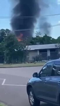 Fire engulfs Darwin home near Darwin school in Jingili