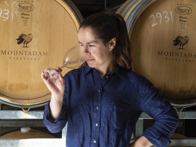 ‘Pretty unique’: Caitlin Brown is working in a winemaker’s paradise at Mountadam Vineyards. Picture: John Kruger