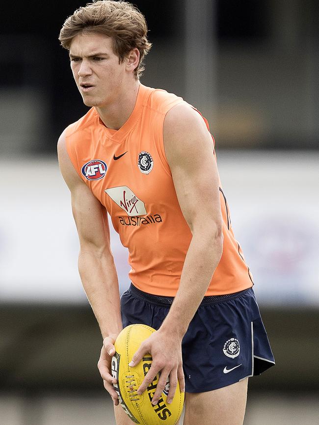 Paddy Dow at Carlton training.                        <a class="capi-image" capiId="a7244ae27a1351b0ac397a4090a40888"></a>