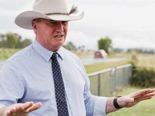 Deputy Prime Minister Barnaby Joyce has called criticism of the Middle Arm Industrial Precinct as "poor politics". Picture: Brad Hunter/Office of the Deputy Prime Minister