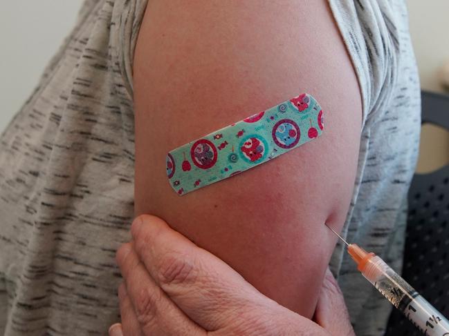 Several parts of the world are experiencing ongoing measles outbreaks, Dr Selvey said. Picture: George Frey/Getty Images /AFP