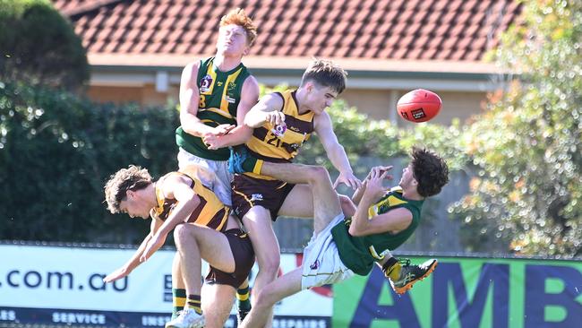 Action from earlier in the season between Aspley and Maroochydore - both of whom lost on Saturday. Picture: John Gass