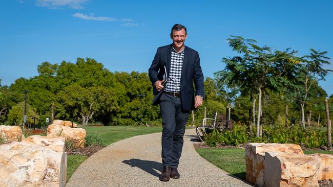 Northern Territory Chief Minister and Labor leader Michael Gunner in Darwin on Friday. Picture: Amos Aikman