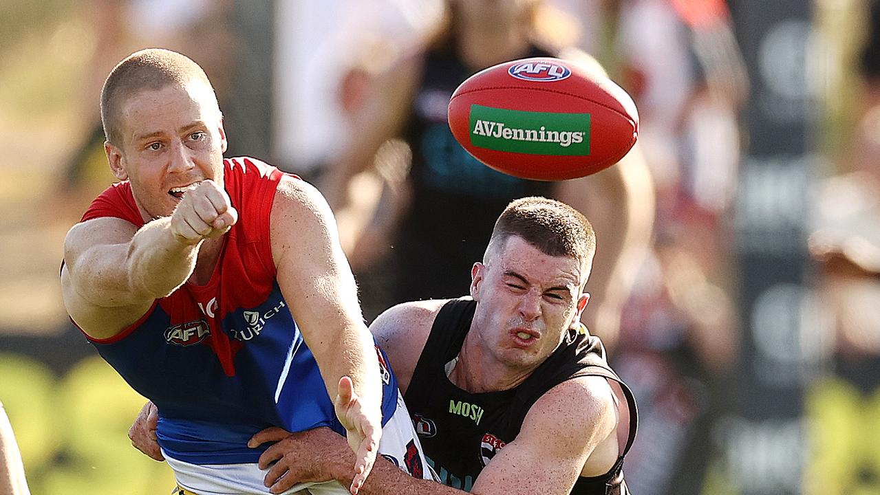 Lachie Hunter has shone in his first pre-season as a Demon. Picture: Michael Klein