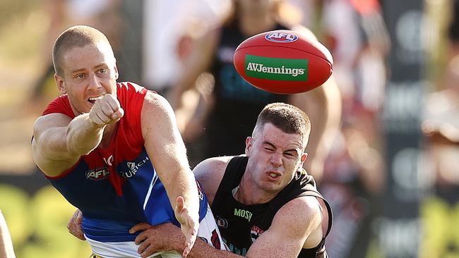 Lachie Hunter has shone in his first pre-season as a Demon. Picture: Michael Klein