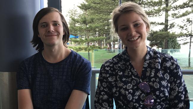 Brodie and his sister Sabrina the day before he left for his overseas holiday.