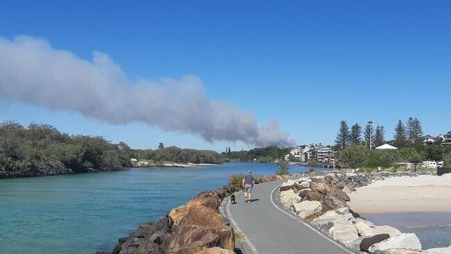 The bushfire at Duranban, in northern New South Wales has burnt more than 360ha.