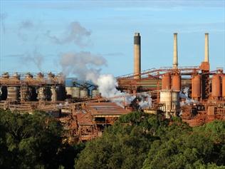 The Queensland Alumina Refinery in Gladstone