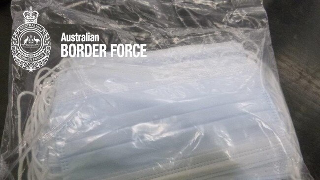 Australian Border Force detained almost two million pairs of gloves, more than 83,400 face masks and 76 consignments of sanitiser products