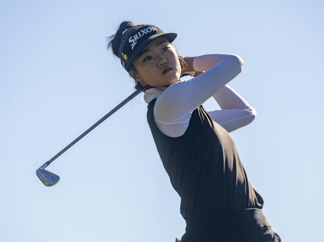 Grace Kim of Australia during the first round of the Australian Ladies Classic. Picture: Tristan Jones / LET