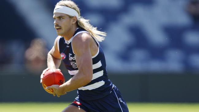 Geelong recruit Bailey Smith missed the Cats’ last pre-season match. Picture: Michael Klein.