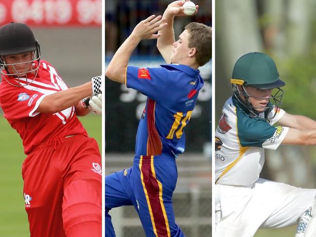 Representative cricketers taking part in the 2022 NSW Country Colts Championship.