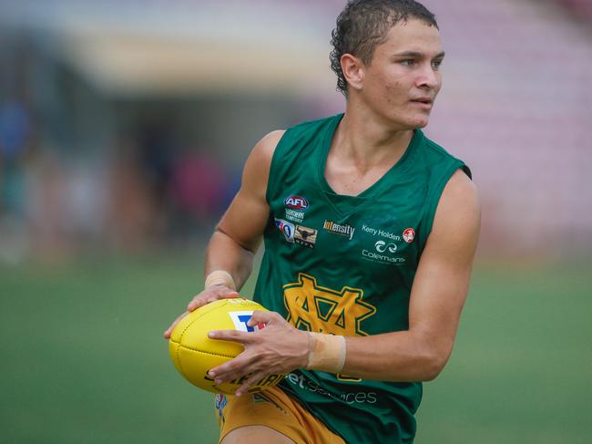 Beau Tedcastle played a “one off” match against Palmerston in Round 8. Picture: Glenn Campbell.