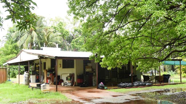 The former house of taxidermist Keerthi Eswaran at Humpty Doo, where investigators found hundreds of wildlife specimens.