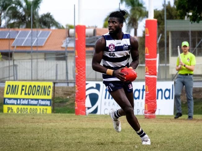 Broadbeach Cats player Kwabe Boakye. Picture credit: Brooke Sleep Photography.